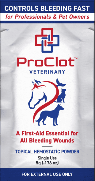 ProClot Veterinary bleeding control powder packet